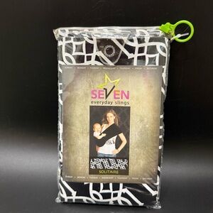 SEVEN Everyday Slings in Black/White Solitaire Print Size 5 (L) New